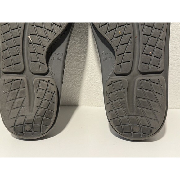 OOFOS OOahh Recovery Slip On Sandals Unisex Mens Sz 11 Womens Sz 13 Gray GUC main image 7